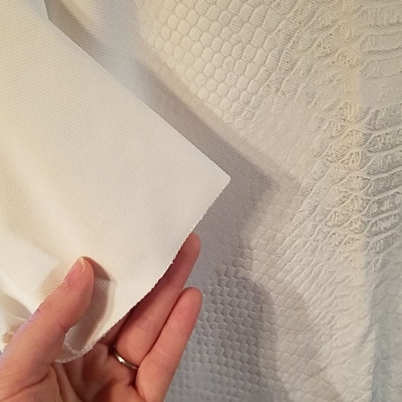 Zara white snakeskin texture stretch knit dress - Picture 4 of 5